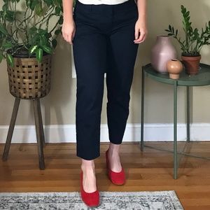 J. Crew Cropped Navy Chinos